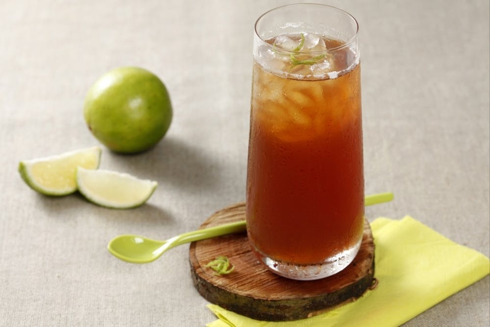 Thé glacé au citron vert