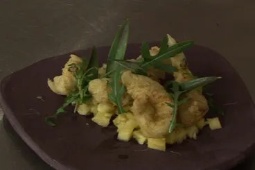Tempura de volaille au curry