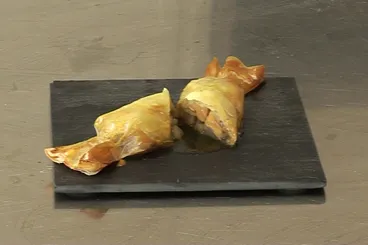 Image recette Bonbons de foie gras, poire au porto