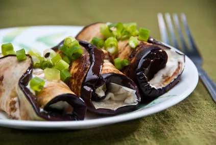 Aubergines farcies à la mozzarella