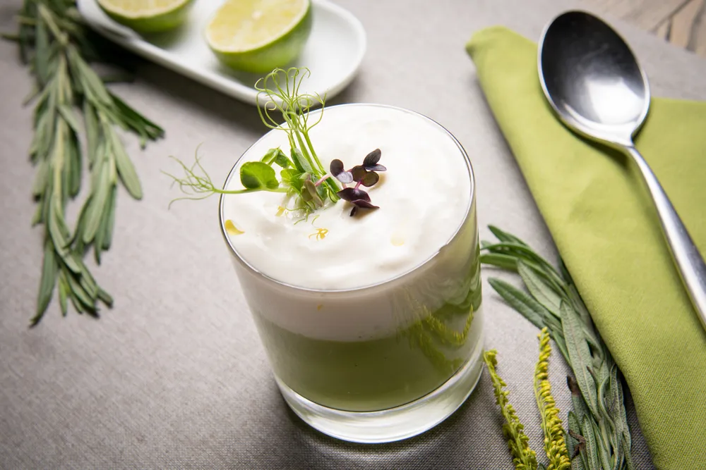 Recette Cappuccino de petit pois