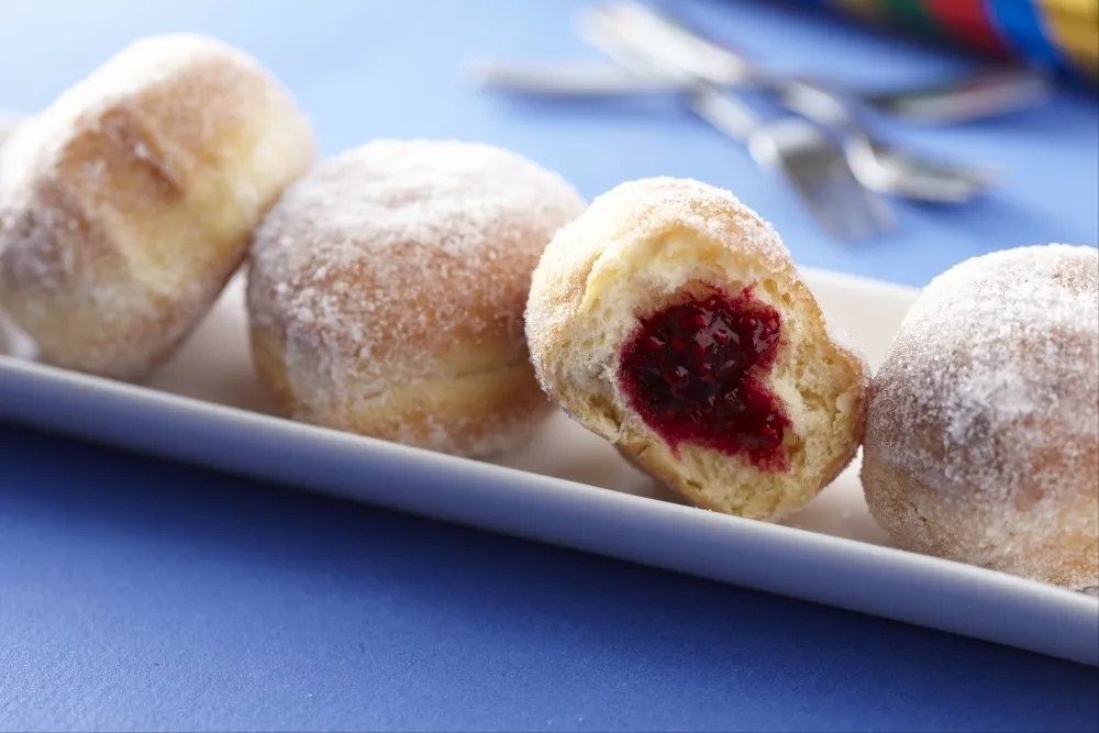 Image recette Beignets à la confiture de framboises