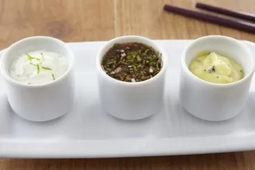 Trilogie de sauces pour sushi