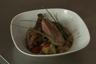 Canard rôti aux airelles